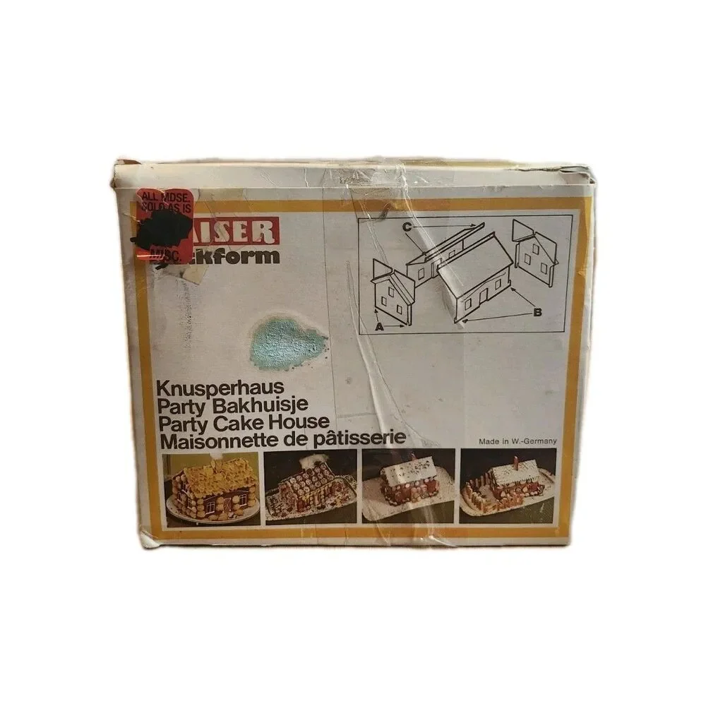 Kaiser Knusperhaus Backform Party Cake House Pan Recipe Vintage Gingerbread